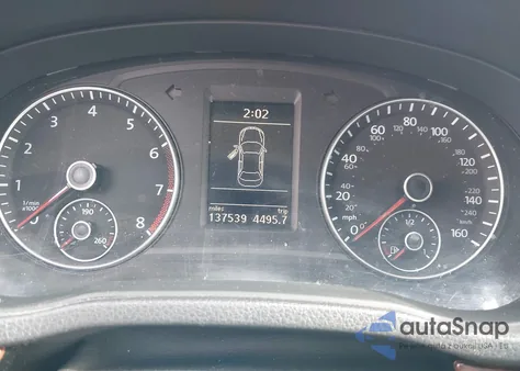 2012 Volkswagen Passat 2.5L Sel Premium z USA, uszkodzony, nr VIN 1VWCP7A35CC091213